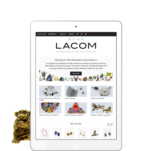 Lacombv.nl Lacom-gems.be website - Jewelry importer and wholesaler